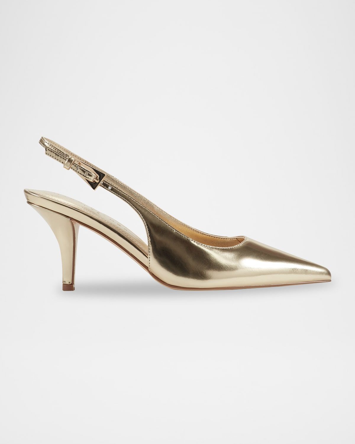 Dorie Metallic Leather Slingback Pumps