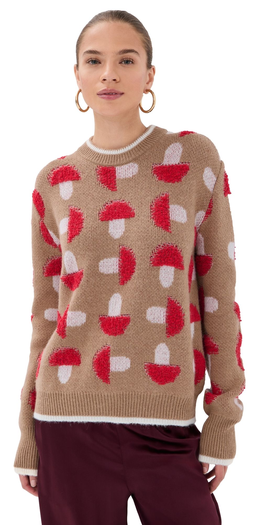 La DoubleJ Fun Guy Sweater Camel S