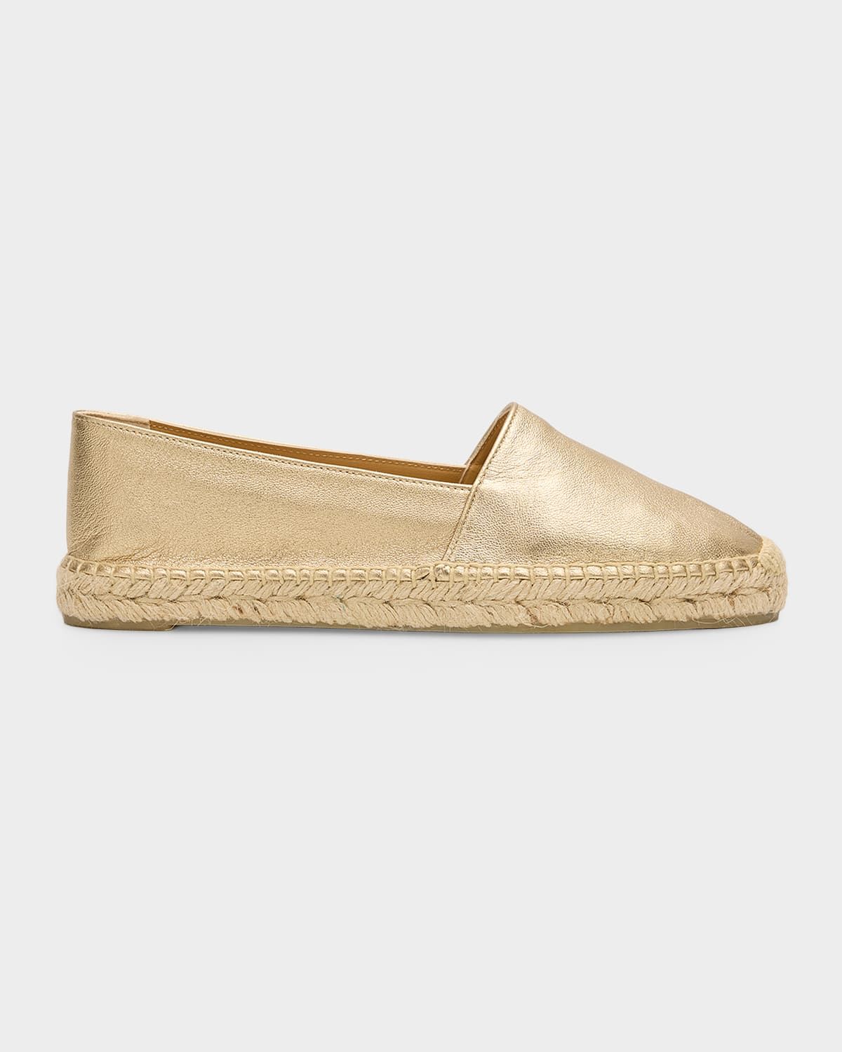 Kenda Metallic Leather Espadrilles
