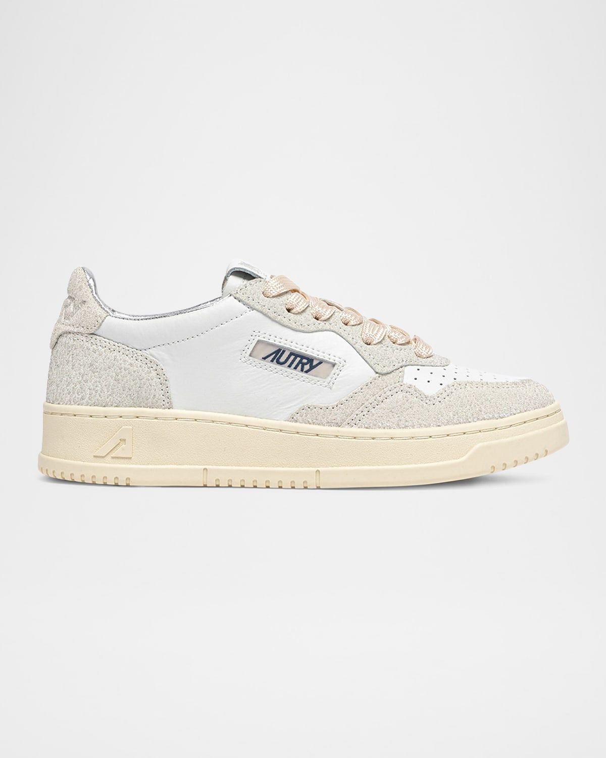 Medalist Mixed Leather Low-Top Sneakers