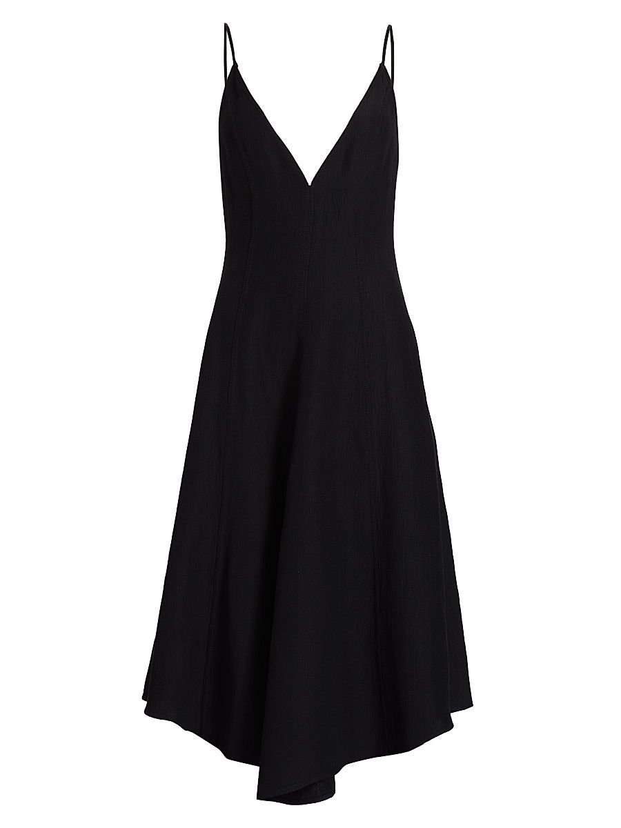 Women's Elaine V-Neck Midi-Dress - Black - Size 14