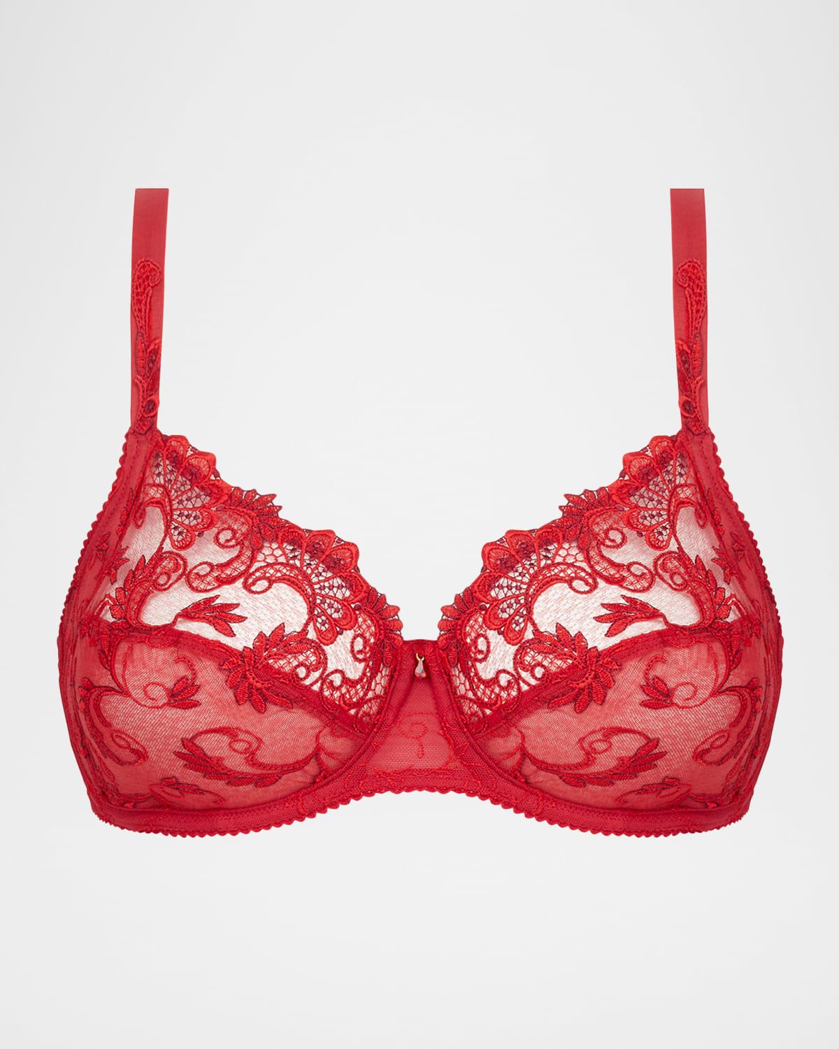 Charming Three-Part Guipure Lace Bra