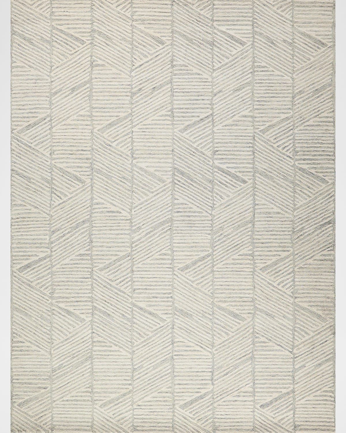Kascata Hand-Tufted Silver/Ivory Rug