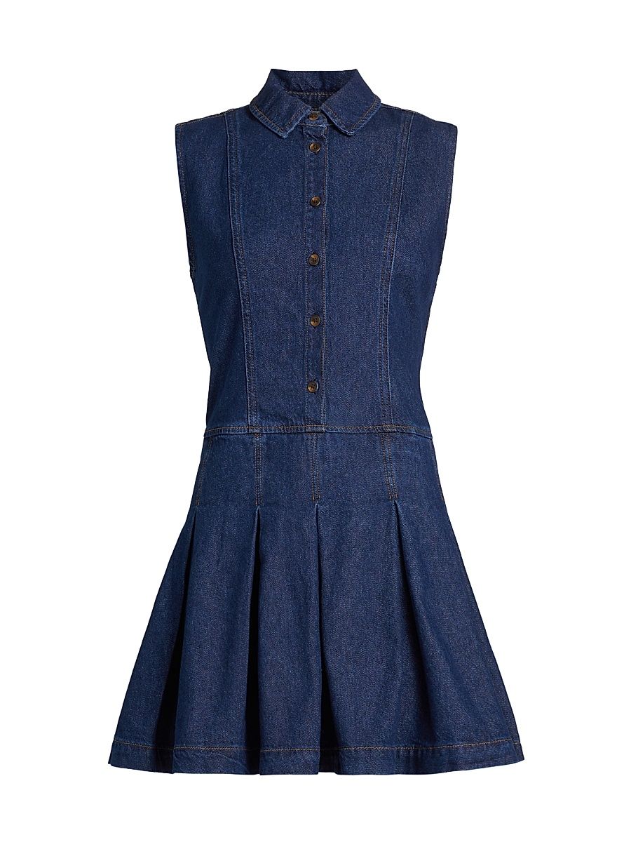 Women's Arella Denim Sleeveless Minidress - Flinders - Size 12