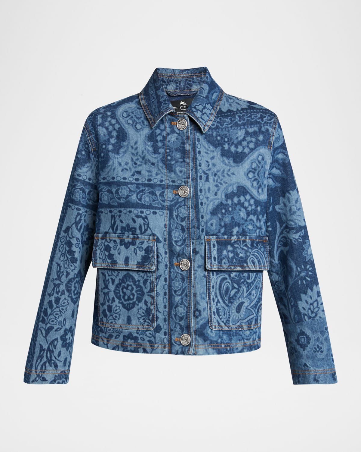 Jacquard Denim Jacket