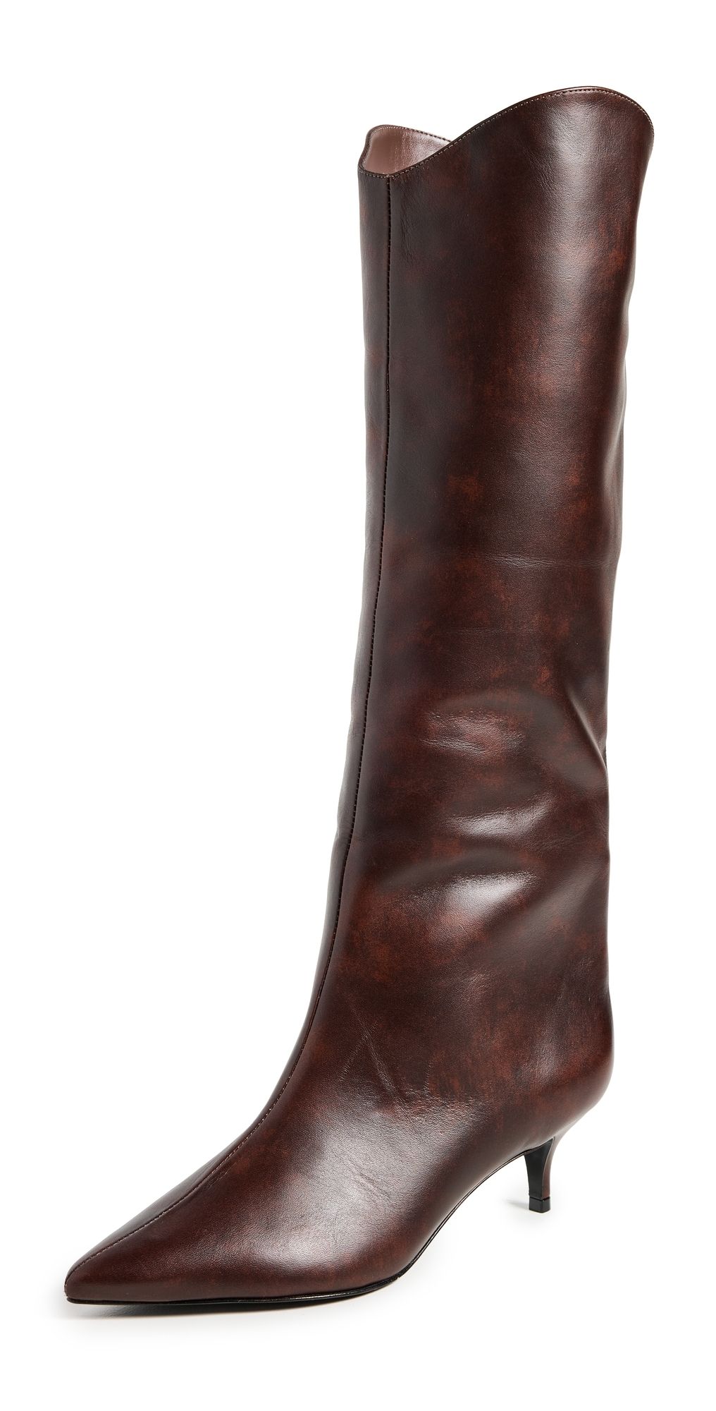 Schutz Maryana Lo Boots Brown 8.5