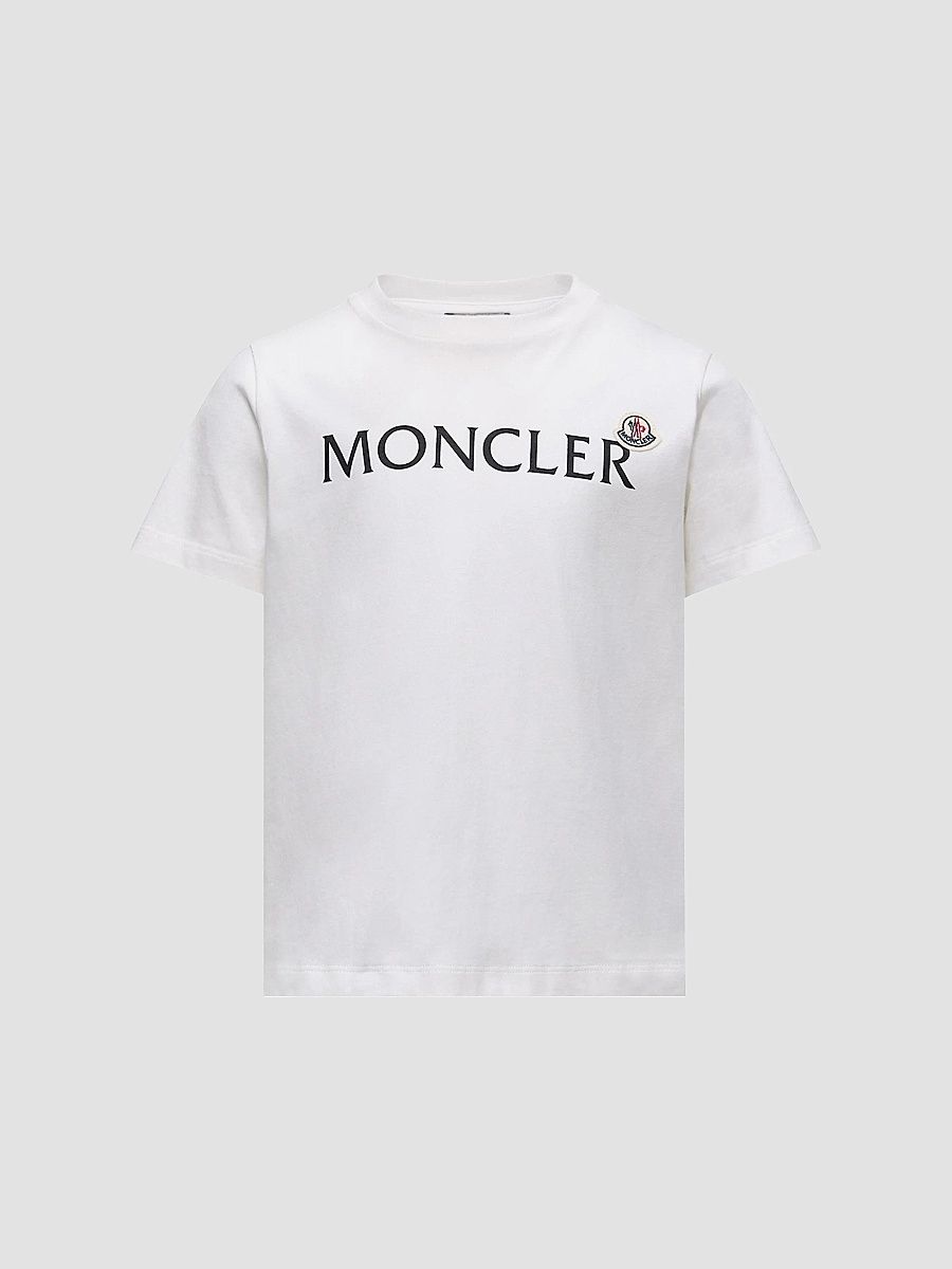Moncler Boy's Little Boy's & Boy's Crewneck T-Shirt in Cotton - White - Size 14