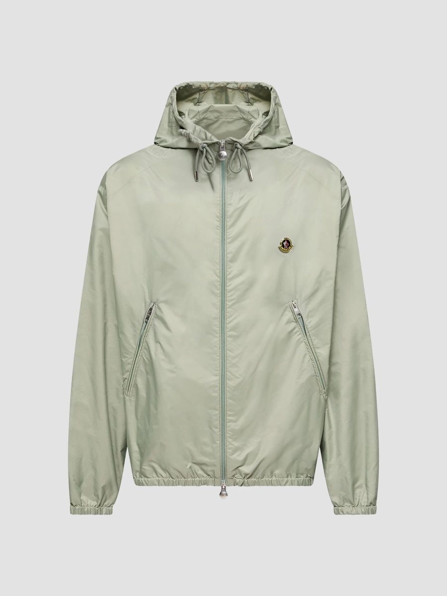 Moncler Men's Windbreaker Jacket - Light Green - Size XL