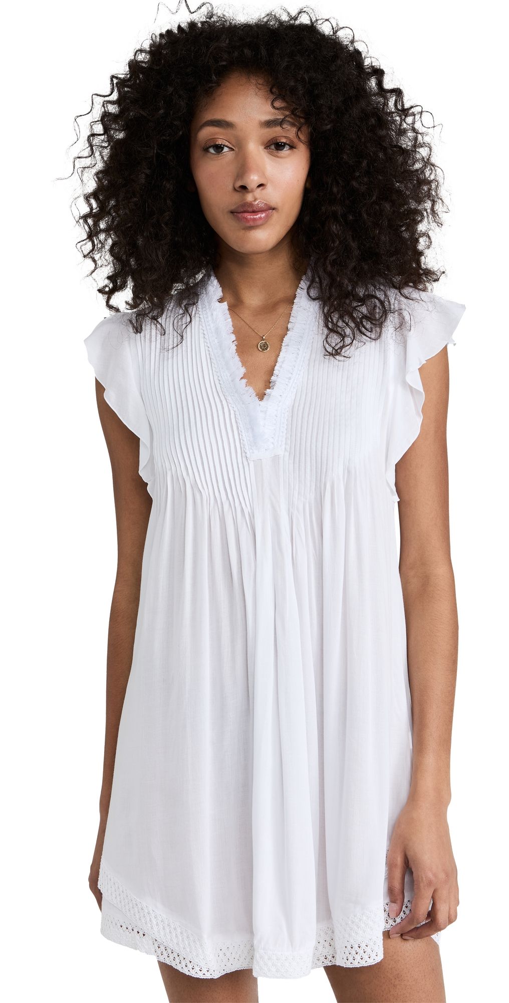 Poupette St Barth Sasha Mini Dress White L