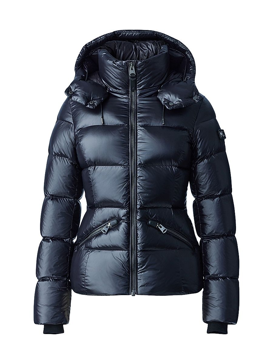 Women's Madalyn Down Quilted Puffer Jacket - Black - Size XS