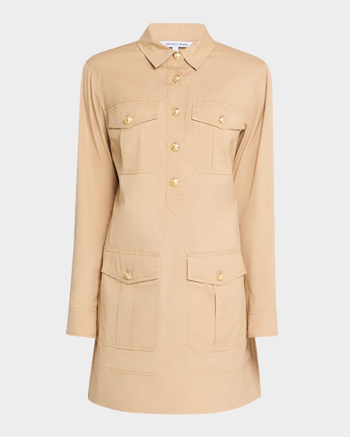 Saude Long-Sleeve Shirtdress