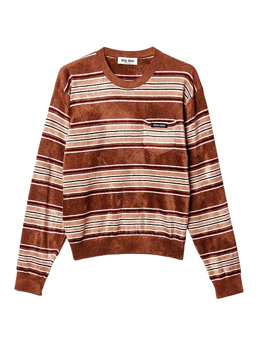 Women's Chenille Sweater - Brown - Size 6