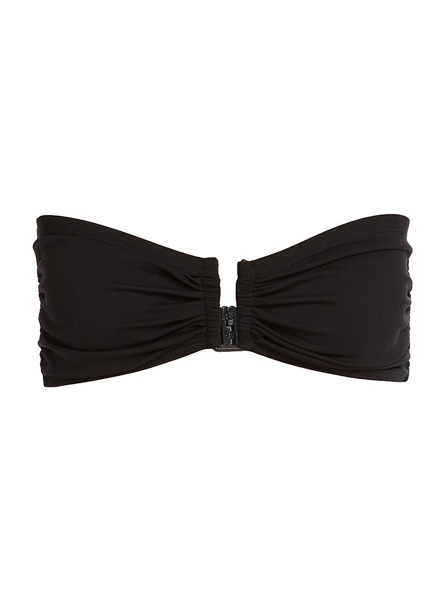 Women's Ella Bandeau Bikini Top - Black - Size Small
