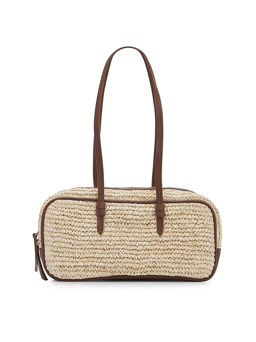 Women's The Bowler Raffia Bag - Natural