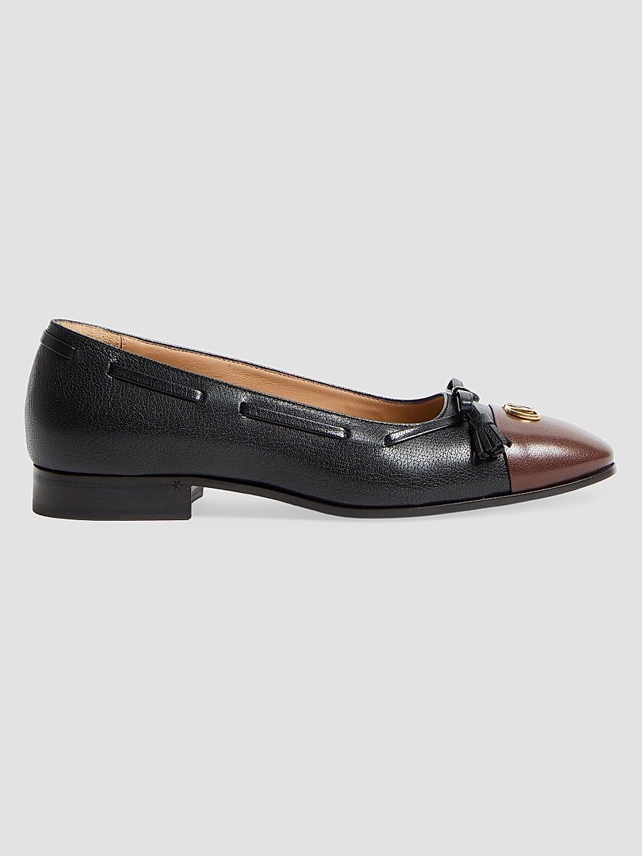 Women's Valet Du Roi Ballerinas in Kidskin - Black Coffe - Size 9.5