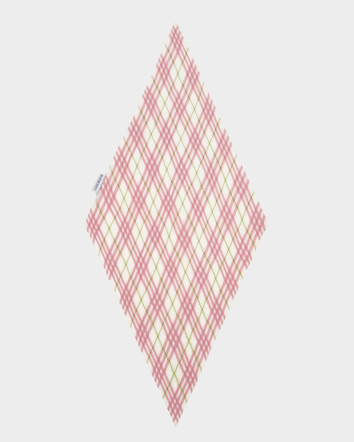 Sheer Silk Chiffon Check Scarf