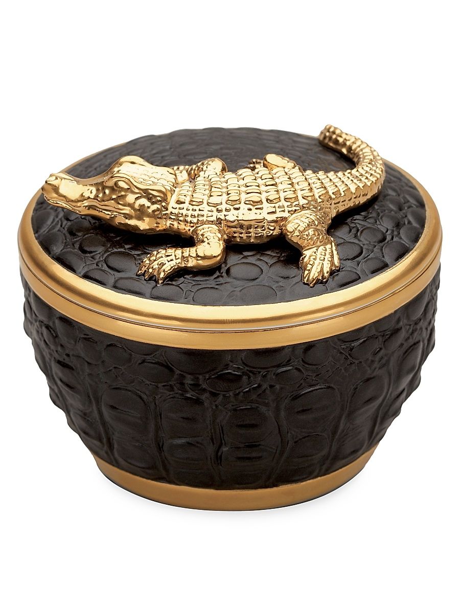 Gold Crocodile Pink Champagne Scented Candle