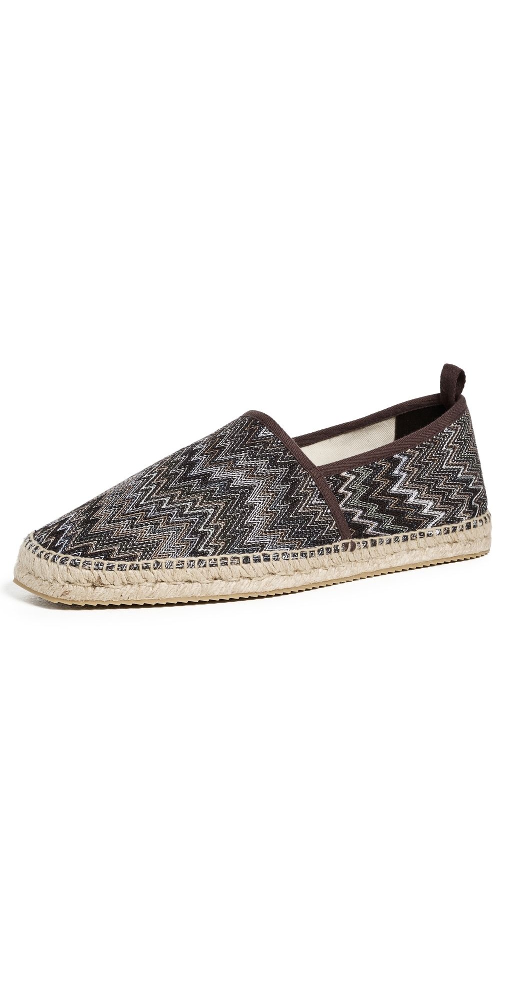 Missoni Corfu Espadrilles Raschel Snake Shot Brown 43