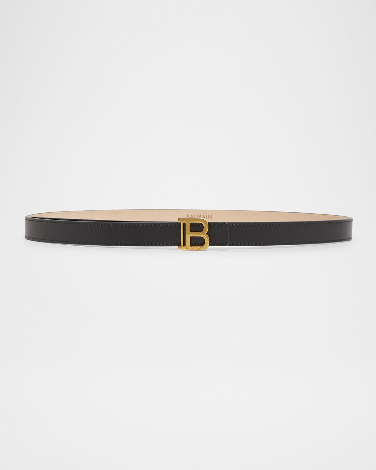 B-Monogram Calfskin Medium Leather Belt