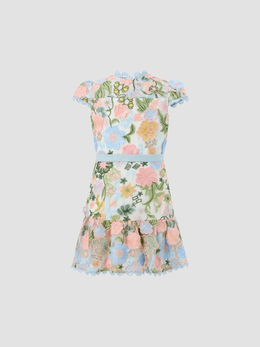 Girl's Little Girl's & Girl's Golden Hour Rosalie Embroidery Mini Dress - Multi - Size 13