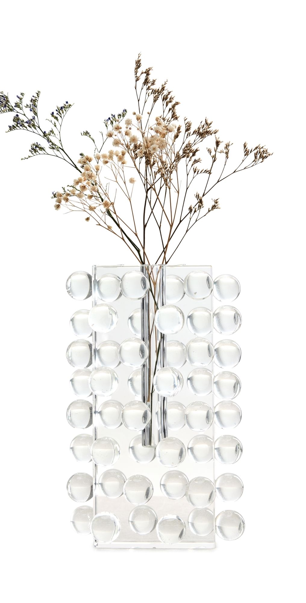 Tizo Design Large Crystals Glass Tall Vase Clear One Size