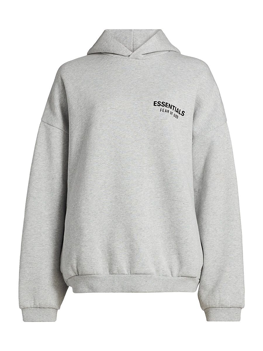 Fear of God Essentials Men's Essentials Fleece Hoodie - Light Heather Gray - Size Large