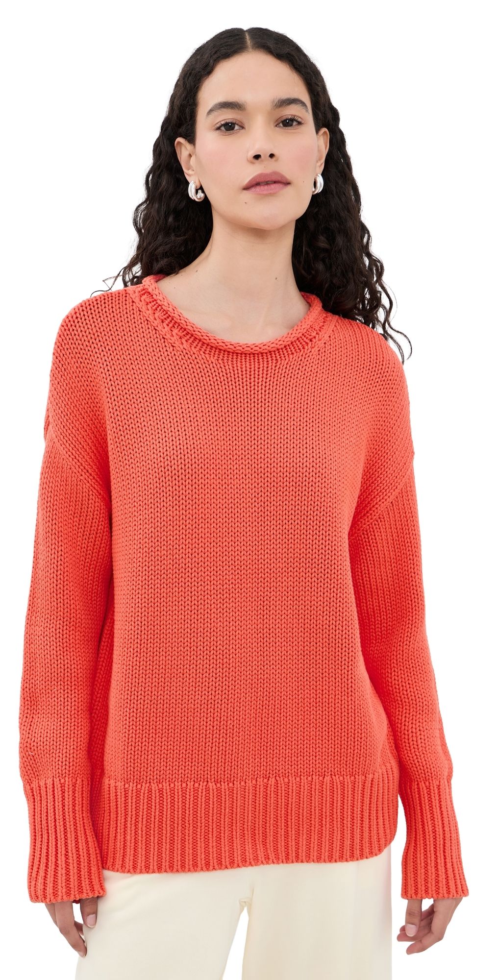 La Ligne Solid Marina Sweater Coral XS