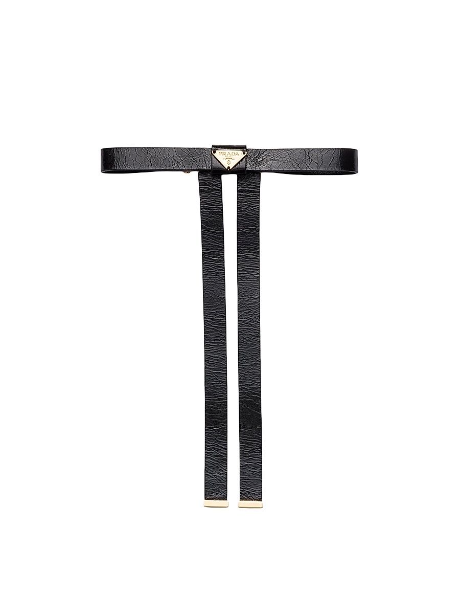 Women's Leather Hair Clip - Black