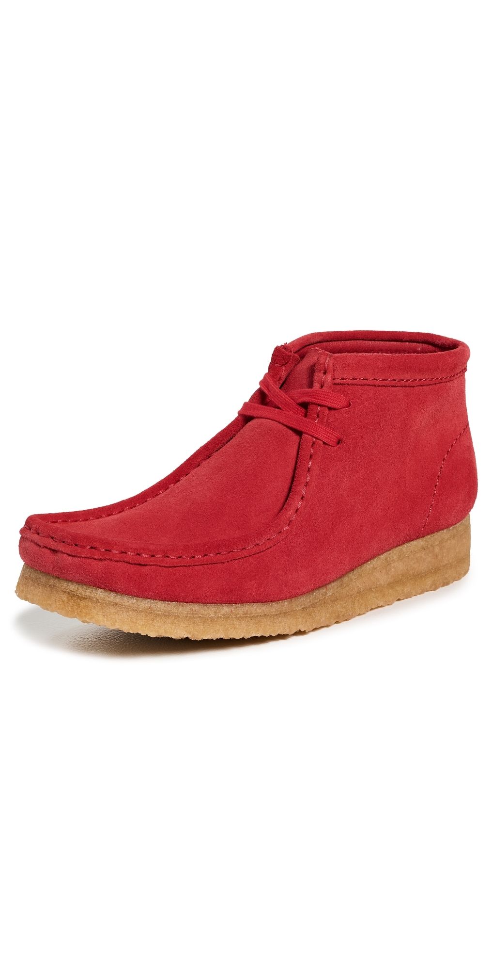 Clarks Wallabee Boots Red Suede 8.5
