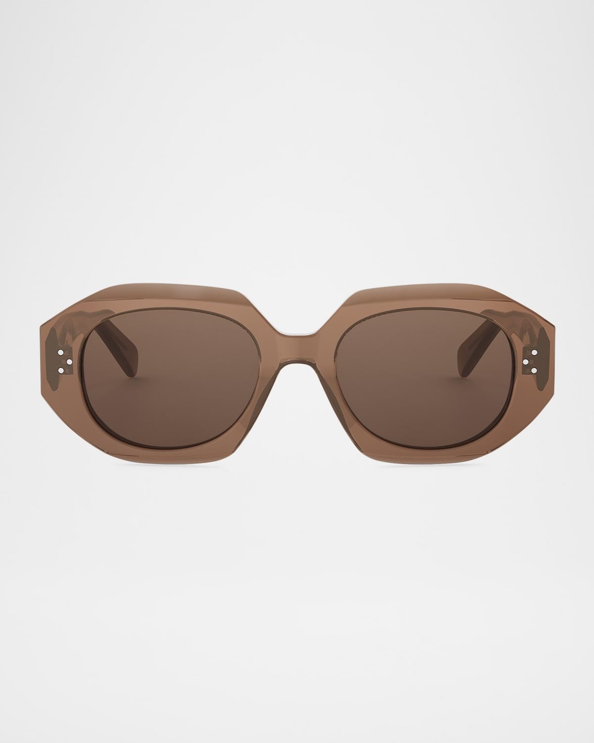 3 Dot Geometric Square Sunglasses