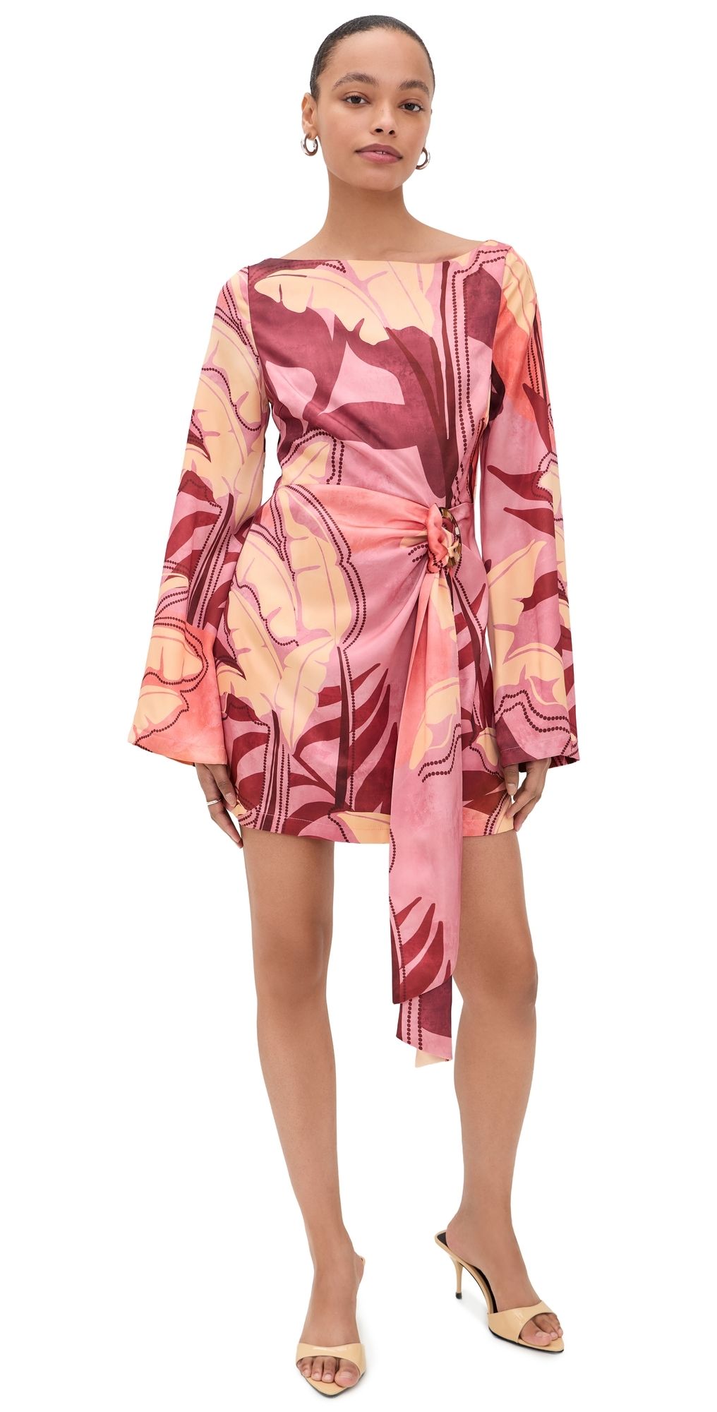 Seven Wonders Kaeli Long Sleeve Mini Dress Kaeli Berry XL