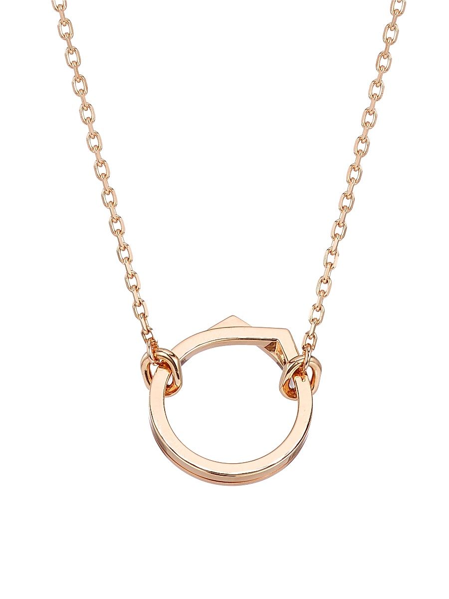 Women's Antifer 18K Rose Gold Pendant Necklace - Rosegold