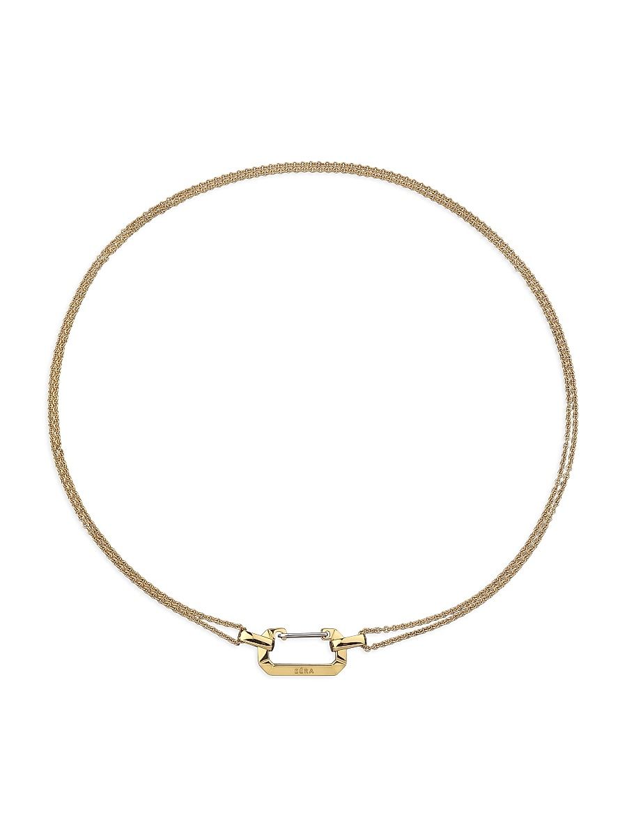 Women's Lucy Two-Tone 18K Gold Pendant Necklace - Yellow Gold
