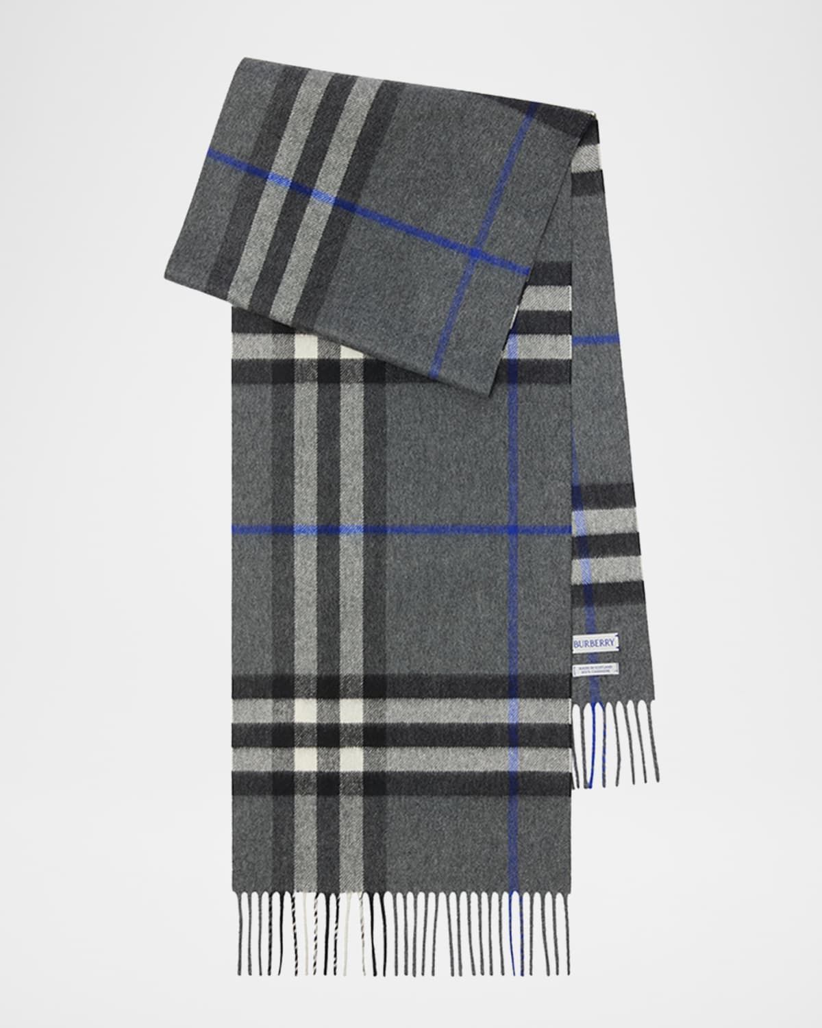 Men & apos;s Cashmere Giant Check Scarf