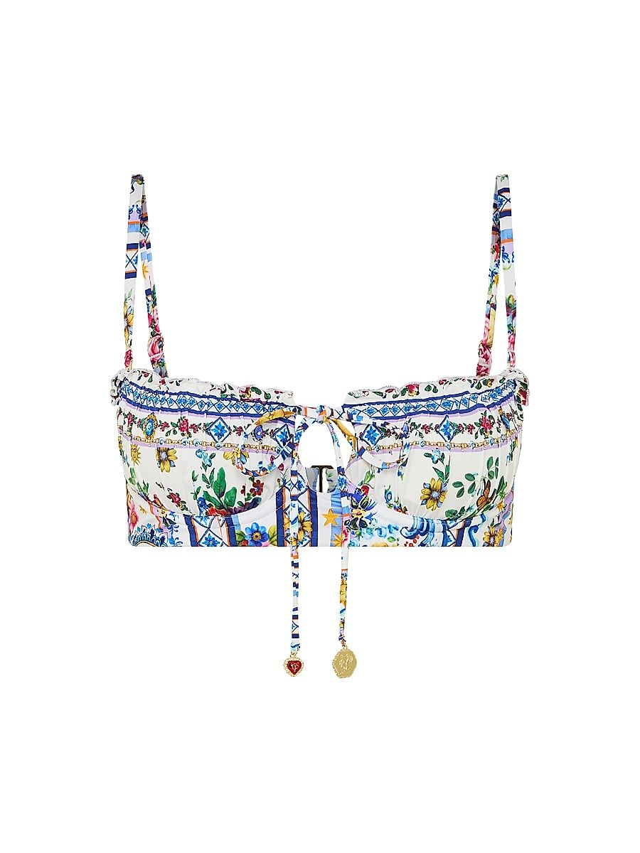 Women's Tiles Darls Ruched Underwire Bra - Tiles Darls - Size Large