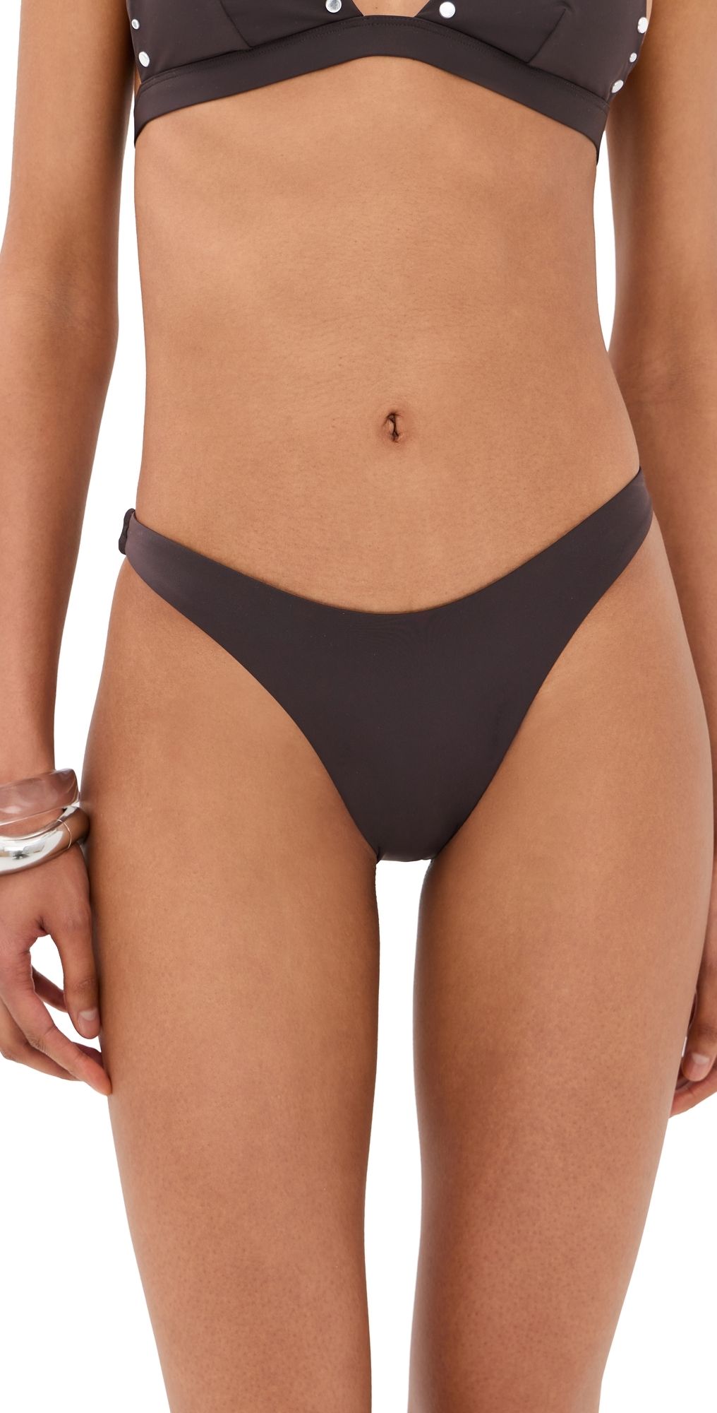 STAUD Dana Bikini Bottoms Espresso L