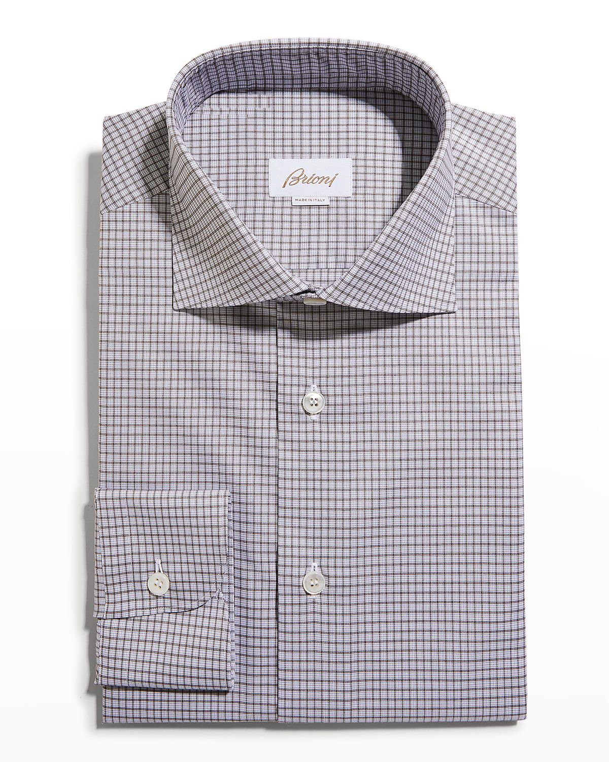 Men & apos;s Graph Check Cotton Dress Shirt