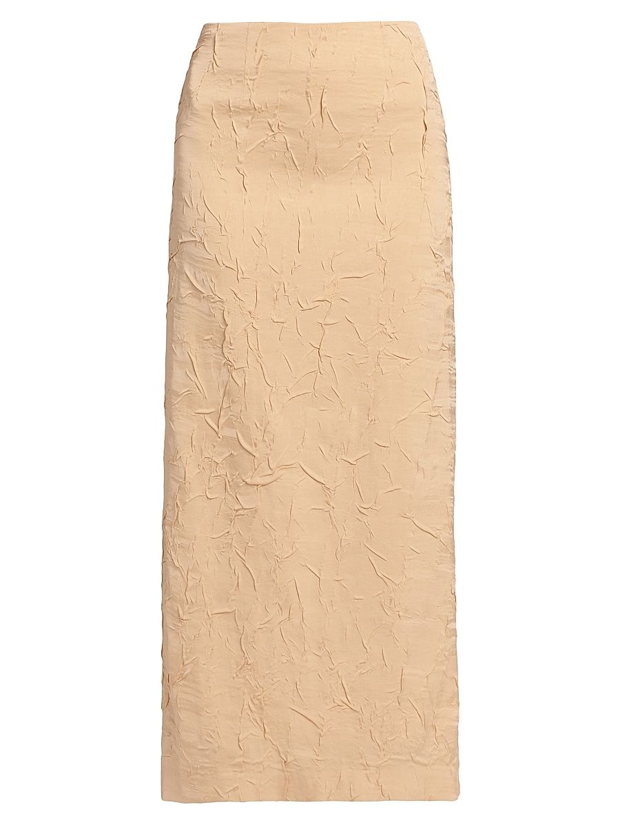 Women's Inez Satin Pencil Maxi Skirt - Driftwood - Size 12