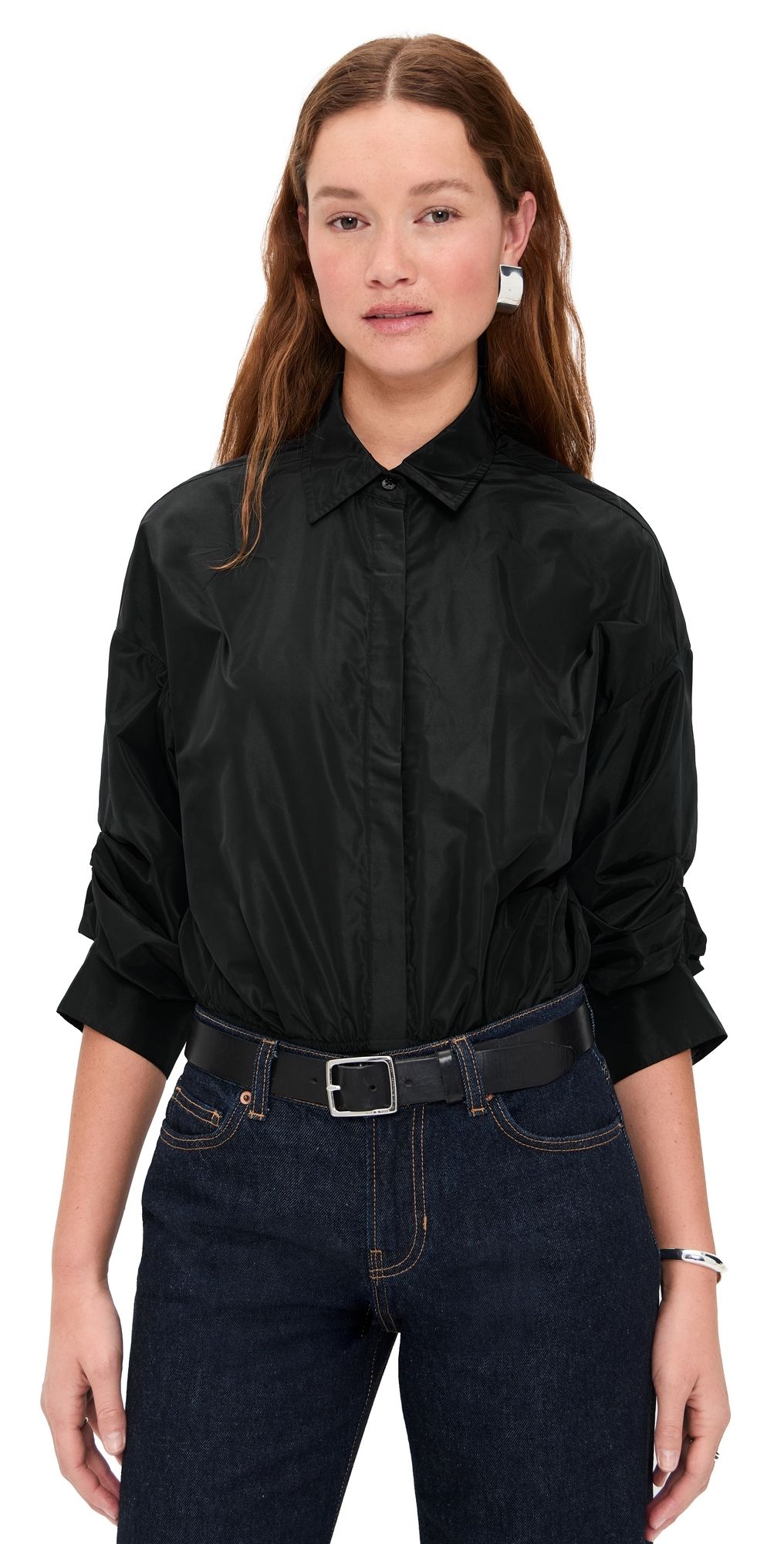 STAUD Traverse Thong Bodysuit Black S