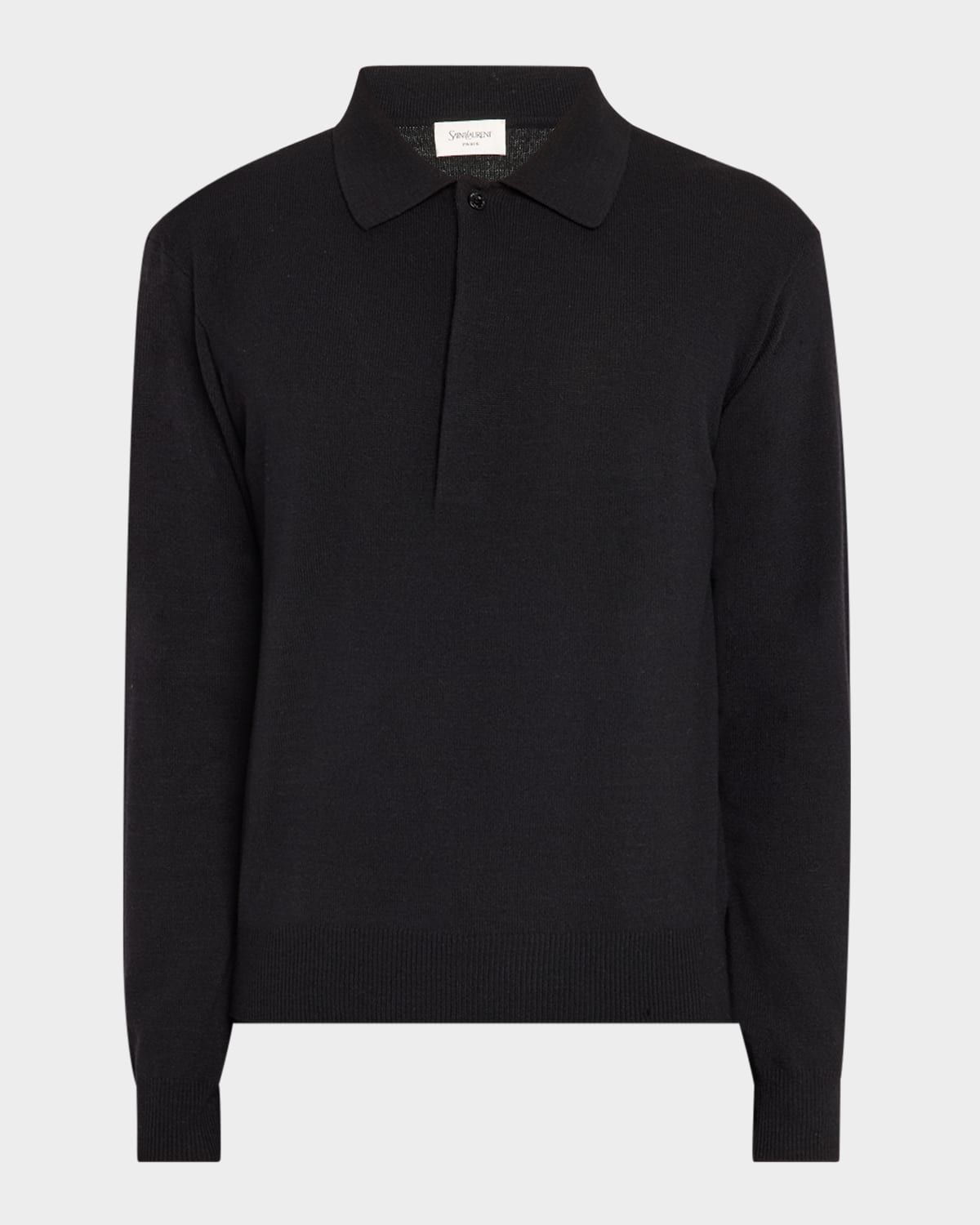 Men & apos;s Solid Knit Polo Shirt