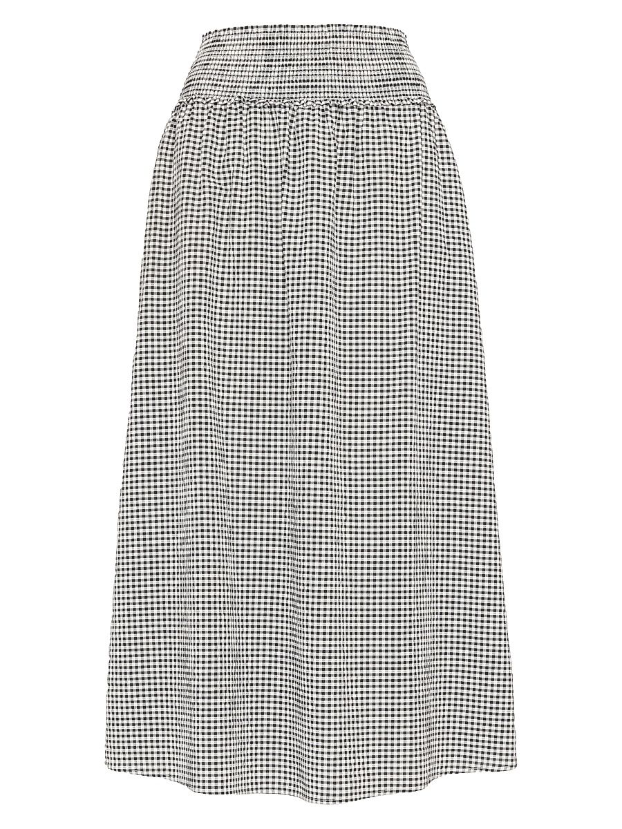 Women's The Delphine Nap Skirt - Blacksand Gingham - Size XXXXL