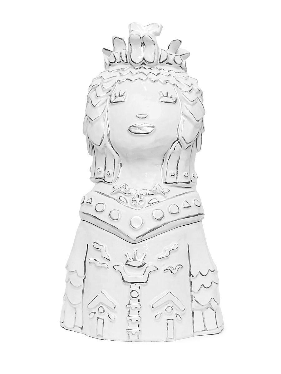Cleopatra Cookie Jar - Bright White