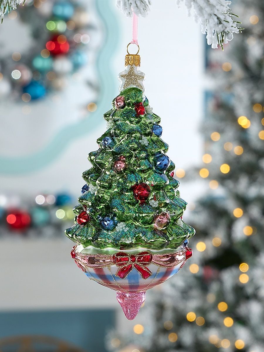Christmas Tree Glass Ornament