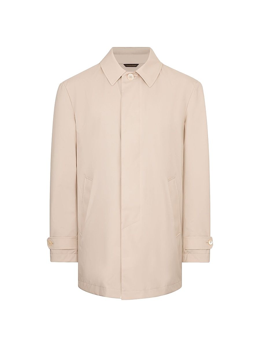 Men's Versatile Luxury Lightweight Raincoat - Beige - Size 54