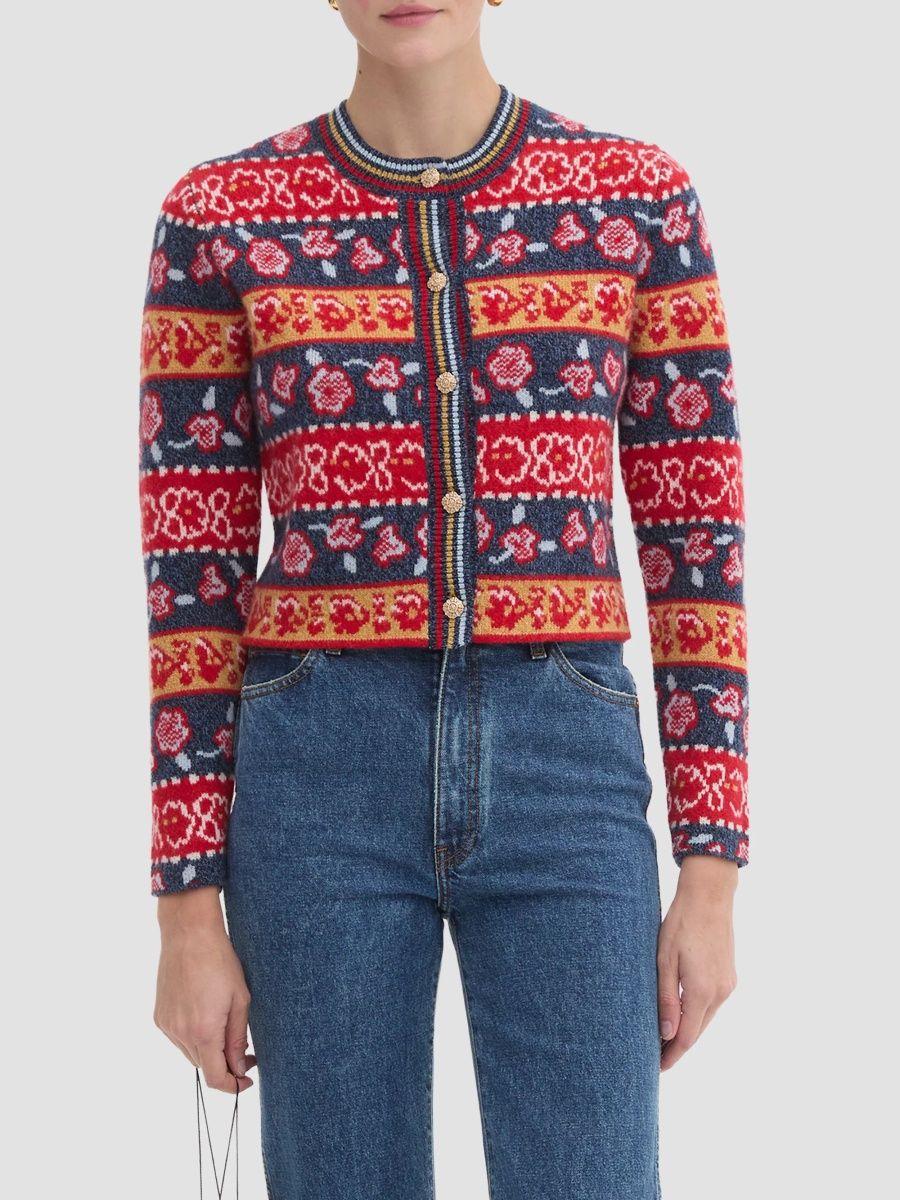Hill House Home Women's The Sonnet Cardigan - Red - Size Large