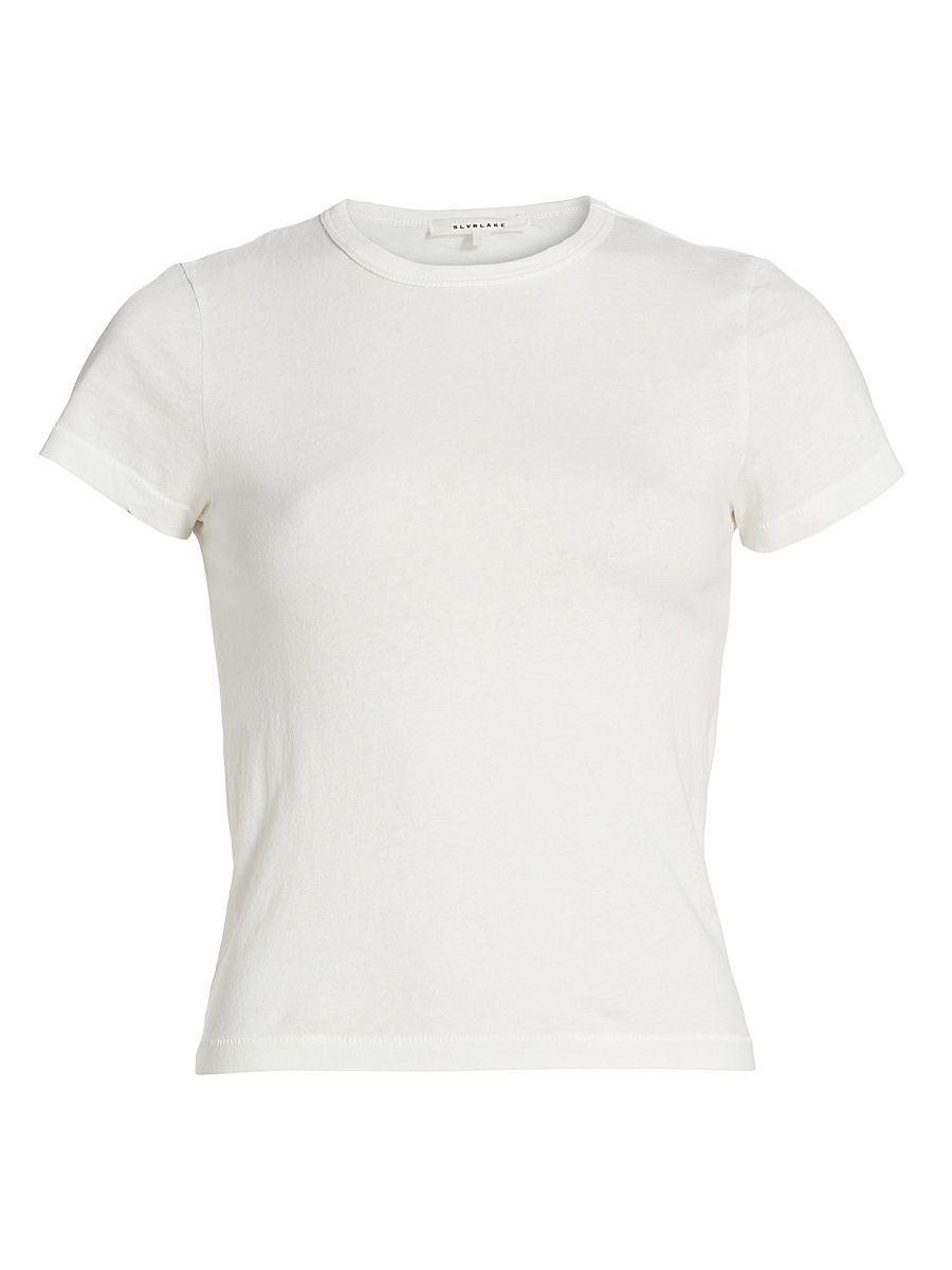 Women's Cotton Baby T-Shirt - Natural White - Size Large