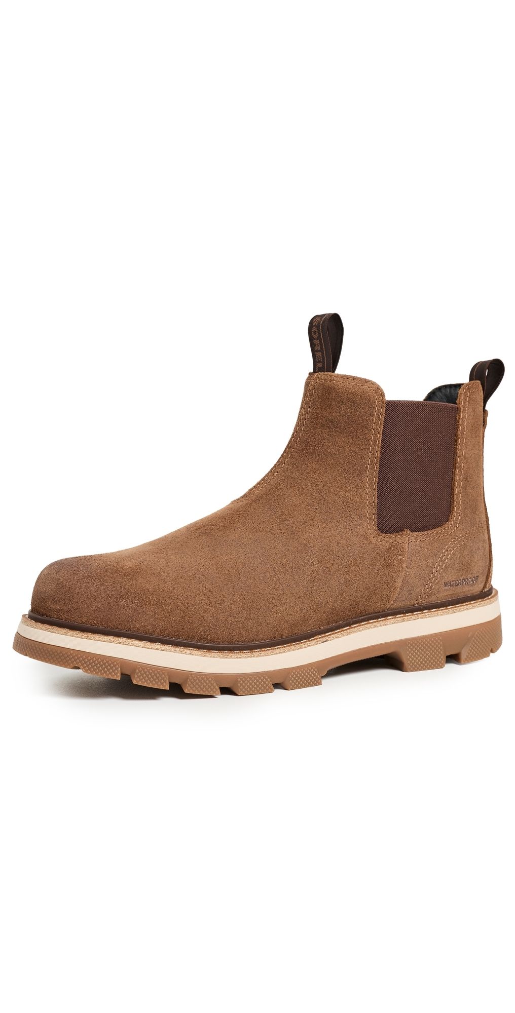 Sorel Lark-47 Chelsea Water Resistant Boots Velvet Tan/Tobacco 9.5