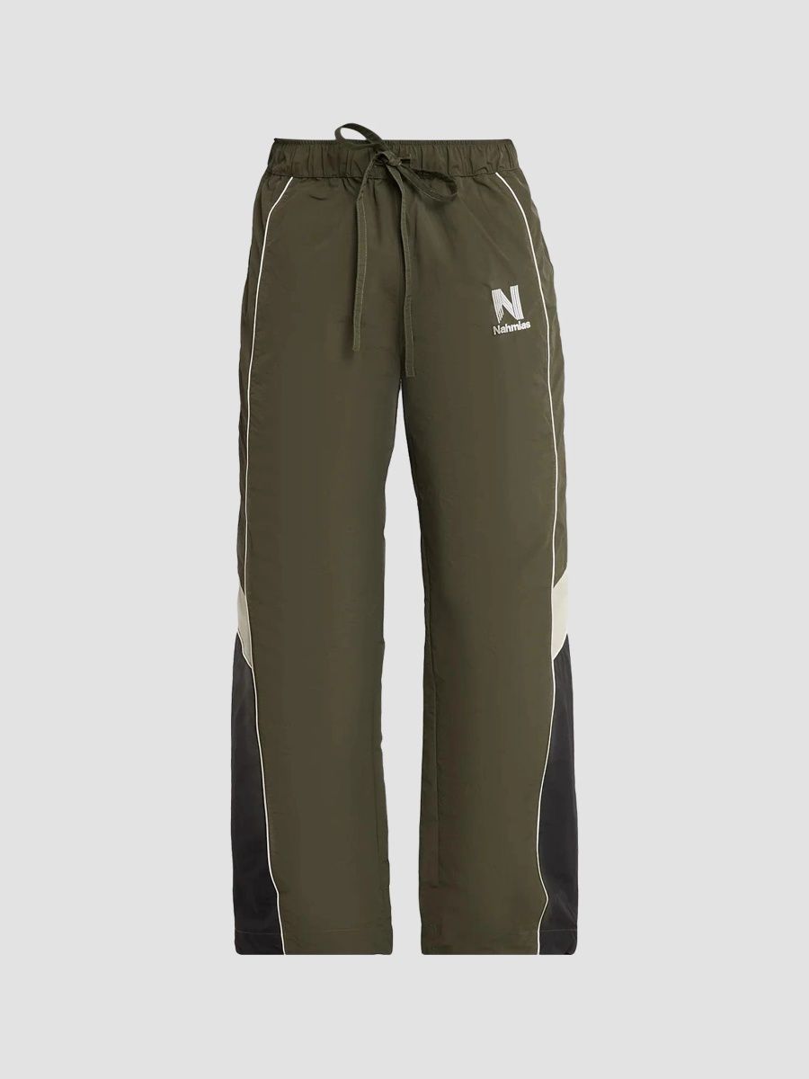 Nahmias Men's Warm-Up Track Pants - Seaweed Green - Size Small