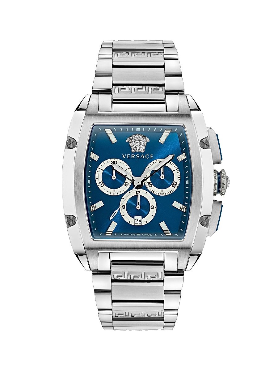 Men's Versace Dominus Stainless Steel Bracelet Watch/42MM x 50MM - Stainless Steel