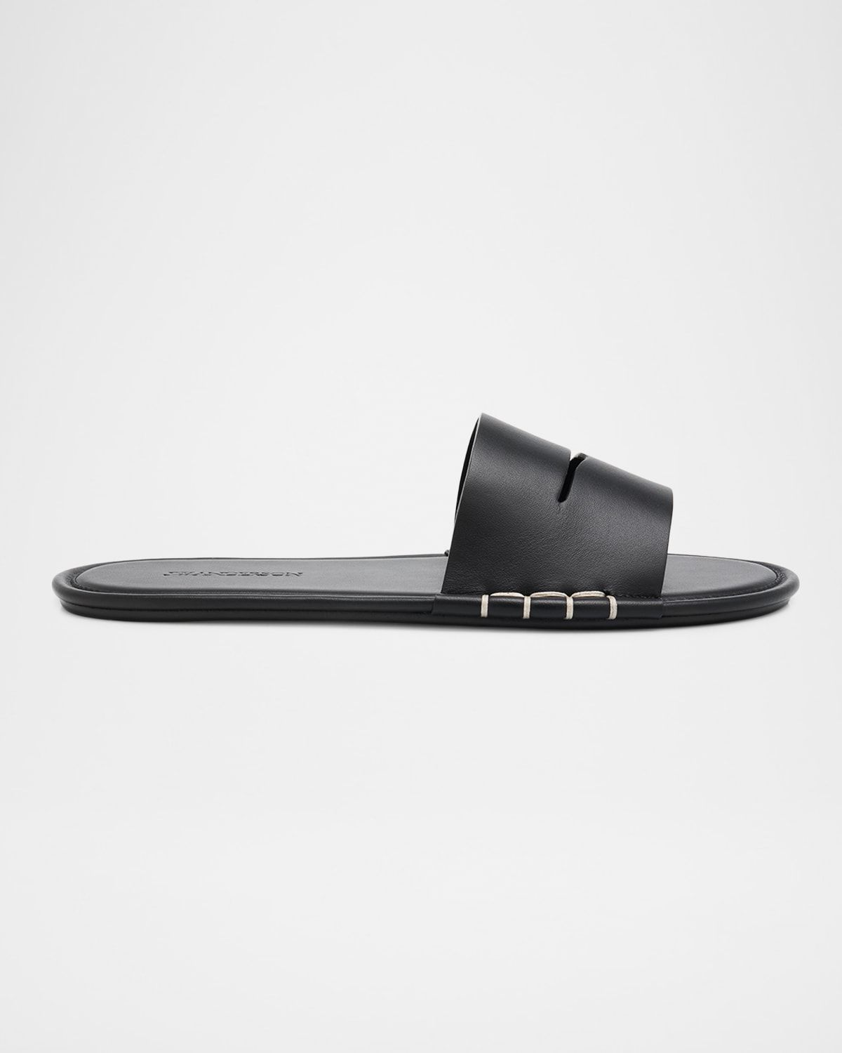 Men & apos;s Leather Loafer Slide Mules